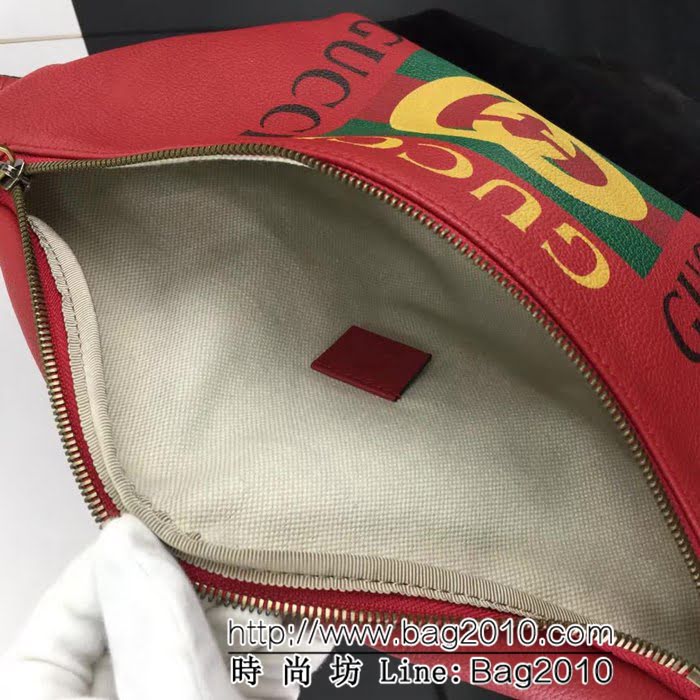 GUCCI古馳原單 新款專櫃品質原單貨實物實拍493869 大紅 腰包 HY1186